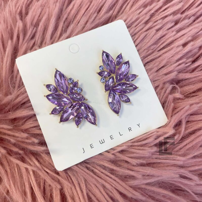 Обеци JL Royal Collection Purple 1026