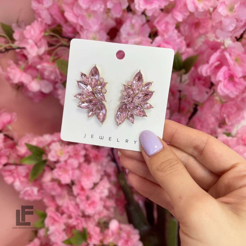 Обеци JL Royal Collection Pink 1015
