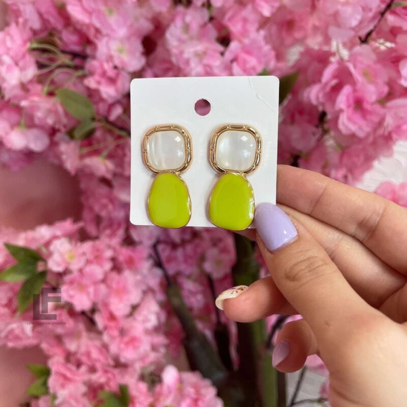 Обеци JL Eternal Elegance Green 1008