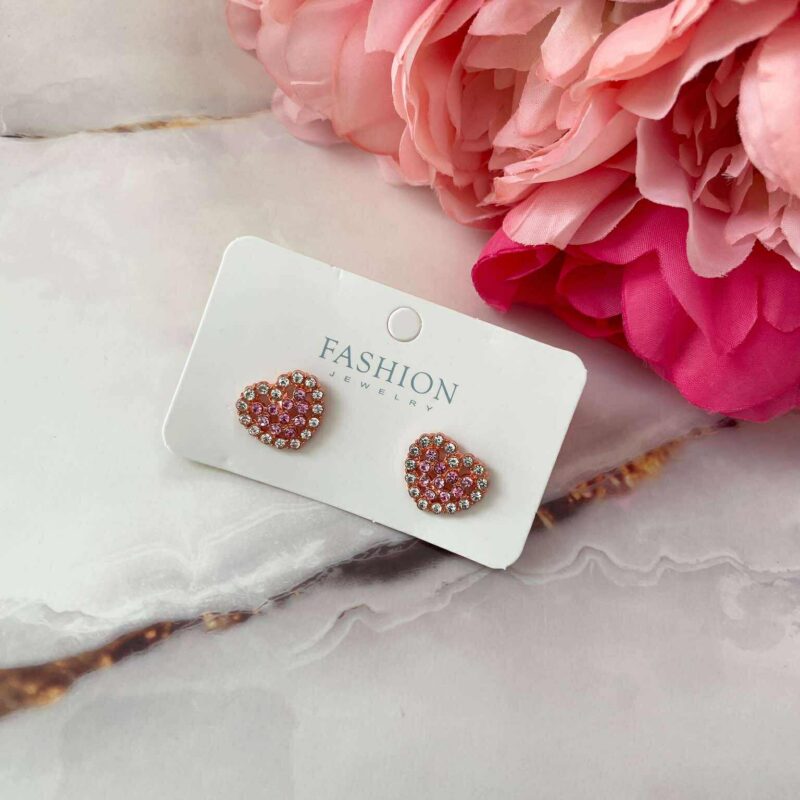 Обеци JL Heart From Stones 1045