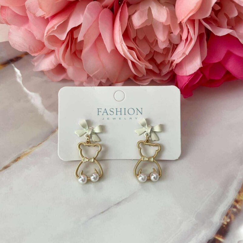 Обеци JL Sweet Bear White 1048