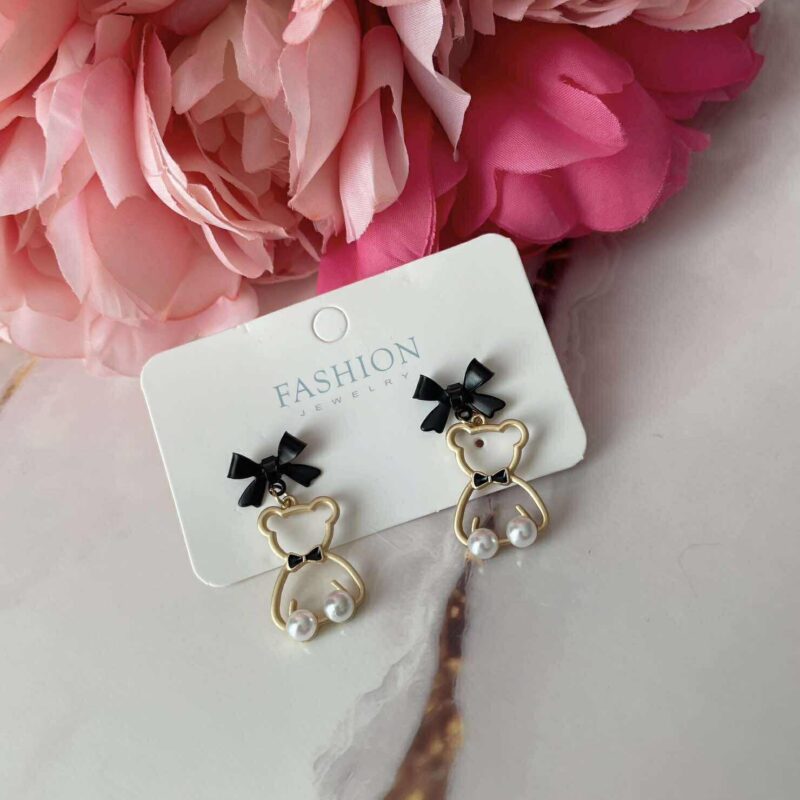 Обеци JL Sweet Bear Black 1059