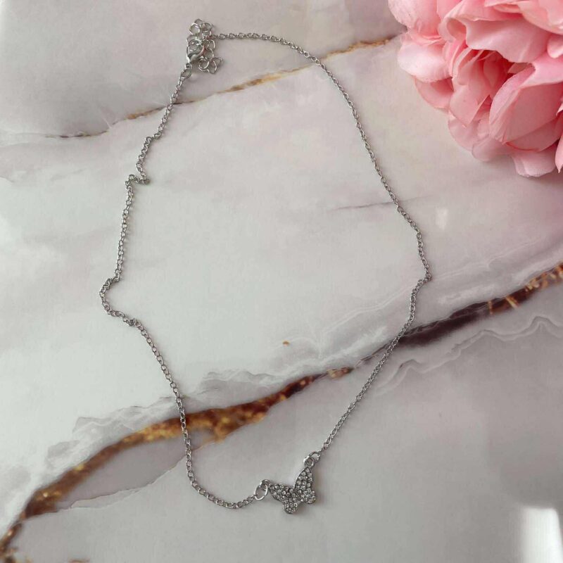 Колие JL Butterfly Silver 1058