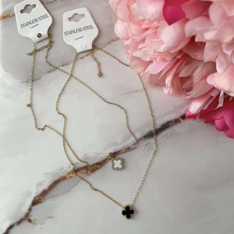 Колие JL Famous Clover Black 1071