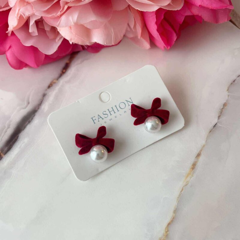 Обеци JL Red Ribbons 1078